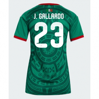 Billige Fotballdrakt Mexico Jesus Gallardo #23 Replika Hjemmedrakt Dame VM 2026 Kortermet